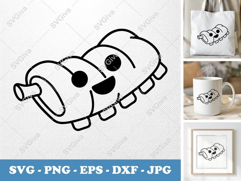 Bbq Ribs SVG | Cute Kawaii Food Cartoon | Modern Clean Design | PNG EPS DXF for Cricut Silhouette