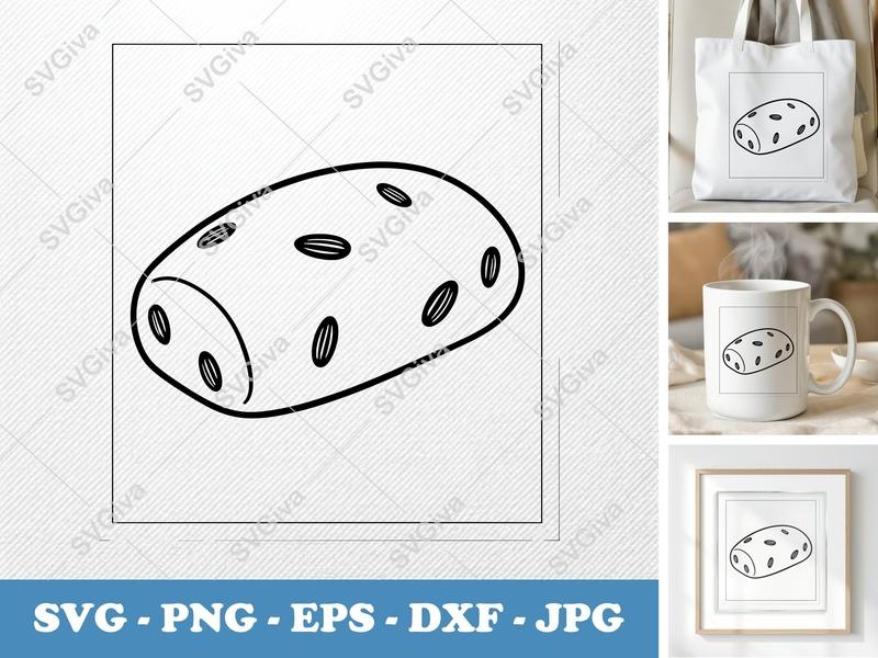 Biscotti SVG | Modern Clean Design, Cookie Vector, Bakery Cut File | PNG EPS DXF for Cricut Silhouette