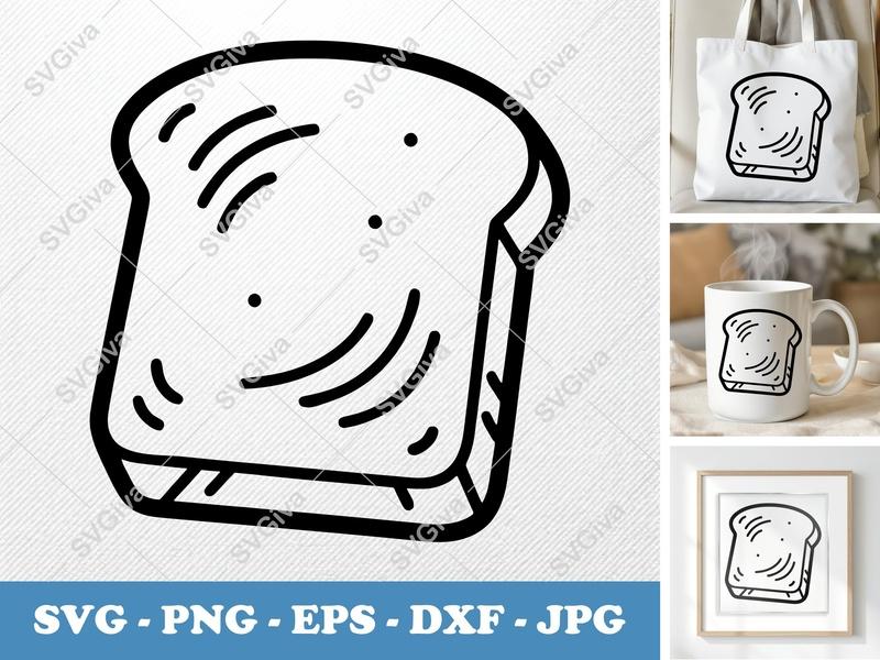 Breakfast Bliss: French Toast Cut Files | SVG, PNG, DXF, EPS for Cricut & Silhouette Crafts