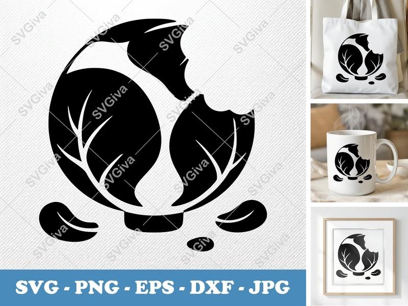 Brussels Sprouts SVG | Bite Mark | Modern Clean Design | Vegetables | Foodie | PNG EPS DXF for Cricut Silhouette