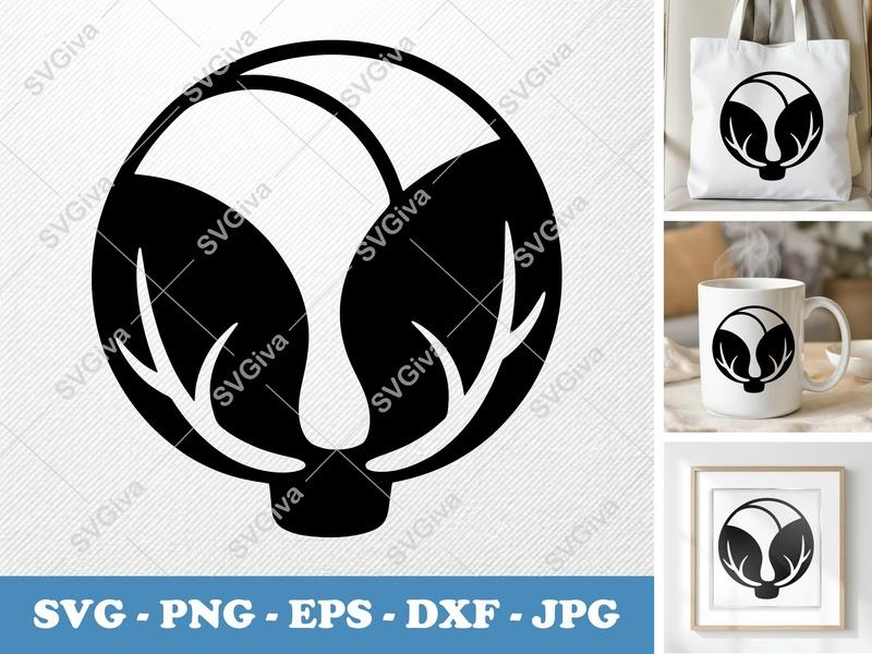 Brussels Sprouts SVG | Modern Clean Design | Vegetable Vector PNG EPS DXF | Cricut Silhouette Cut File