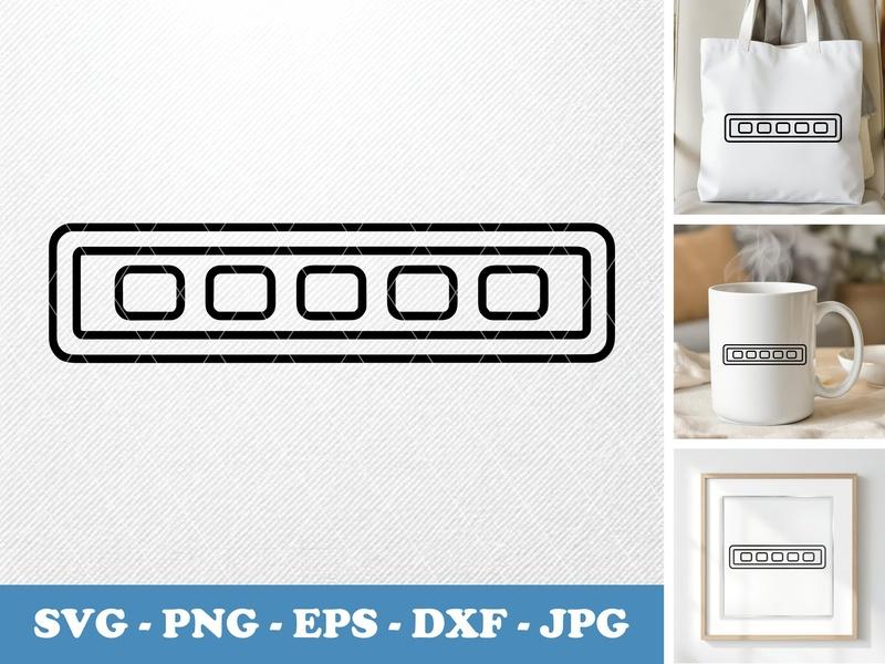 Cable Organizer classic svg icon | Double Outline, Line Art | SVG PNG EPS DXF | Cricut Silhouette File, Workspace Decor