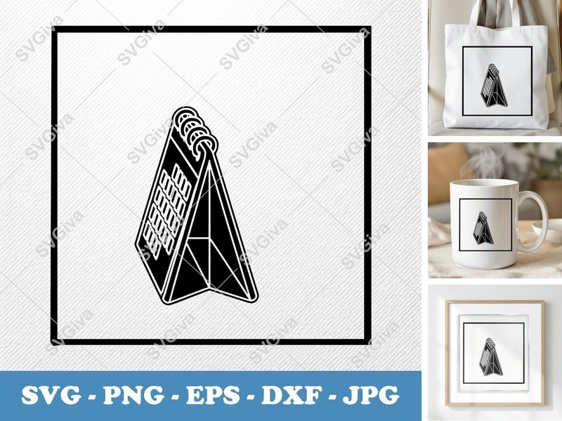 Calendar SVG, Modern Desk Planner PNG, EPS, DXF | Cricut Silhouette Cut File | Minimalist Icon Vector