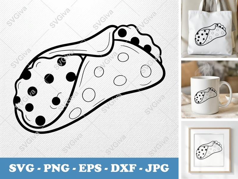 Cannoli SVG Cut File | Modern Dessert Outline | PNG EPS DXF | Cricut Silhouette Ready | Italian Pastry Clipart