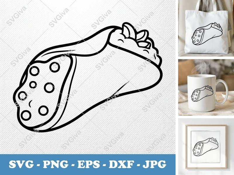Cannoli with Garnish SVG | Puffy Soft Shapes | PNG DXF EPS | Cricut Silhouette Baking Dessert