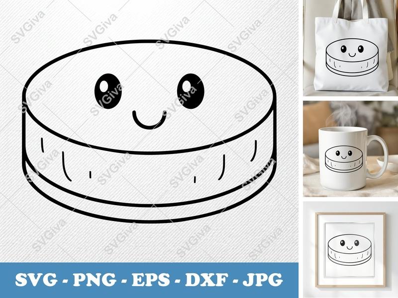 Cheesecake SVG, Cute Dessert Slice, Kawaii Food Clip Art, PNG, EPS, DXF for Cricut & Silhouette, Sweet Treat Vector