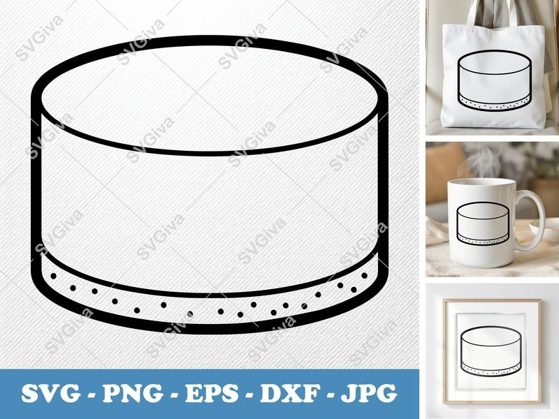 Cheesecake SVG | Modern Clean Food Outline | Dessert Kitchen Clipart | PNG EPS DXF for Cricut Silhouette
