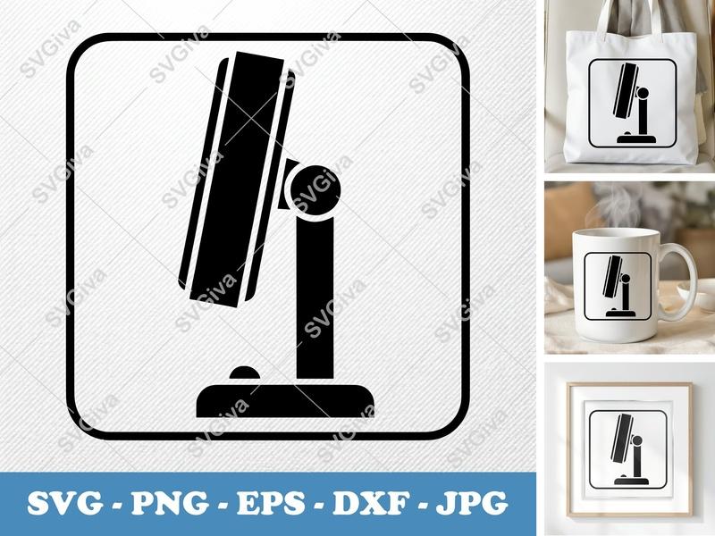 Clock SVG, Modern Clean Design, Digital Timepiece Cut File | PNG EPS DXF | Cricut Silhouette Ready