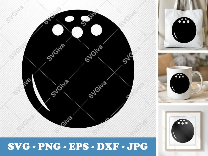 Coconut SVG | Modern Clean Design Fruit Icon | PNG EPS DXF Files for Cricut & Silhouette | Tropical Drink Summer Art