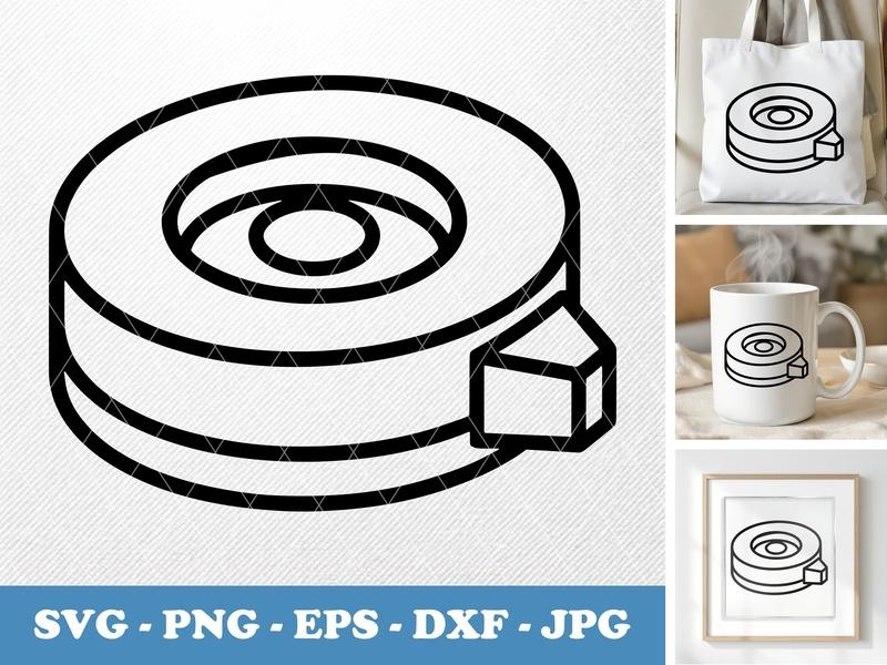 Correction Tape classic svg icon | Bold Line Art, Simple Stationery SVG, PNG, EPS, DXF Cut File for Cricut & Silhouette