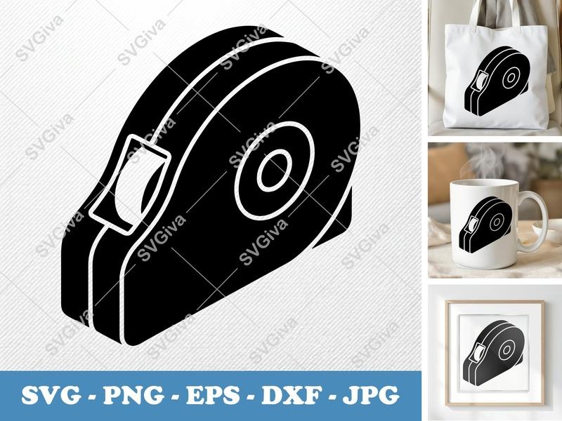 Correction Tape SVG | Modern Clean Design, Eraser Cut File | PNG EPS DXF for Cricut, Silhouette