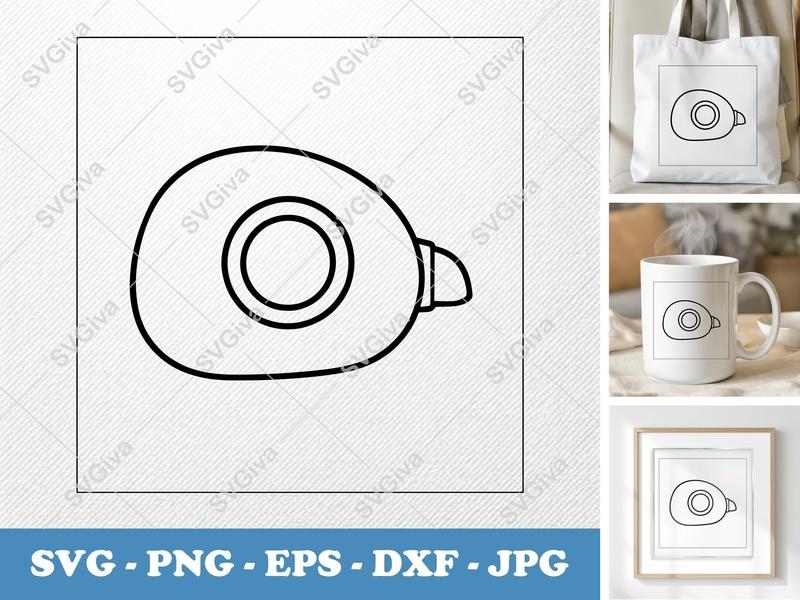 Correction Tape SVG | Modern Clean Design, Outline Art, PNG EPS DXF | Cricut Silhouette Cut File