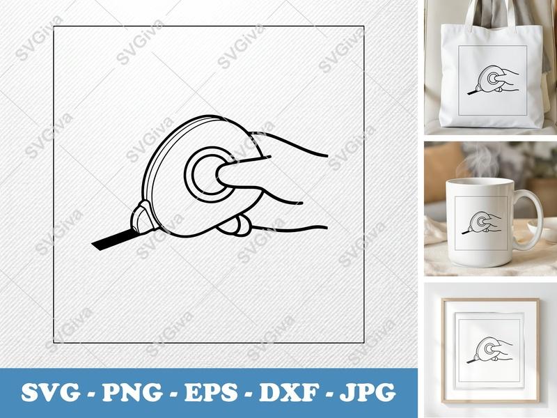 Correction Tape SVG | Modern Clean Design | School Supplies Cut File | PNG EPS DXF for Cricut Silhouette