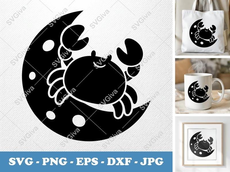 Crab 1765135678739 mod9 SVG Cut File | Cricut Silhouette | PNG EPS DXF
