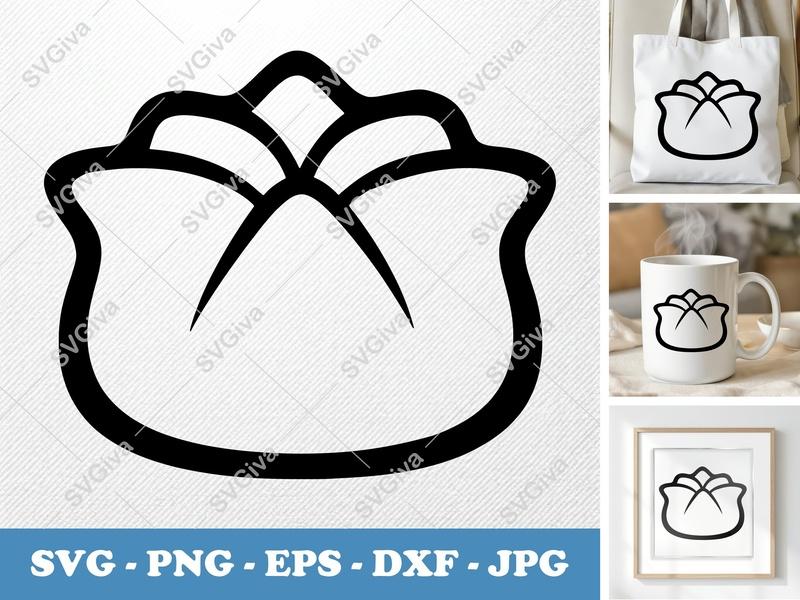 Crab Rangoon Soft Puffy SVG | Inflated Pillow-Soft Cut File for Cricut & Silhouette | PNG DXF EPS