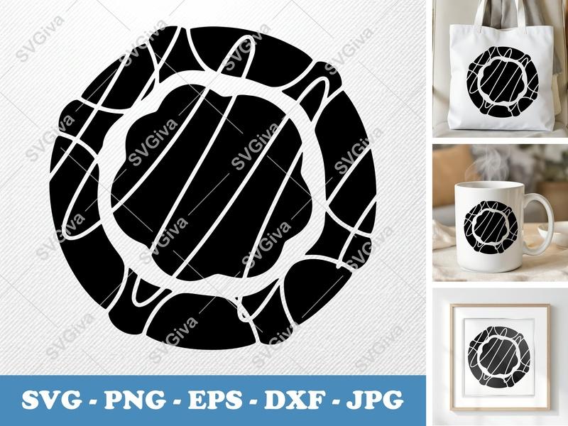 Danish SVG | Puffy Soft Forms Cut File | PNG DXF EPS | Cricut Silhouette Baking Sweet Food