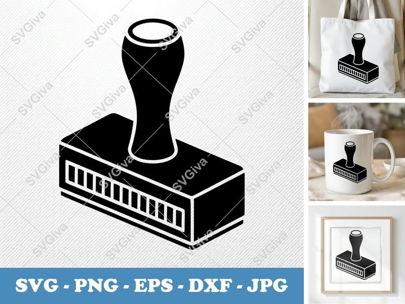 Date Stamp SVG | Modern Clean Design | PNG EPS DXF | Cricut Silhouette File