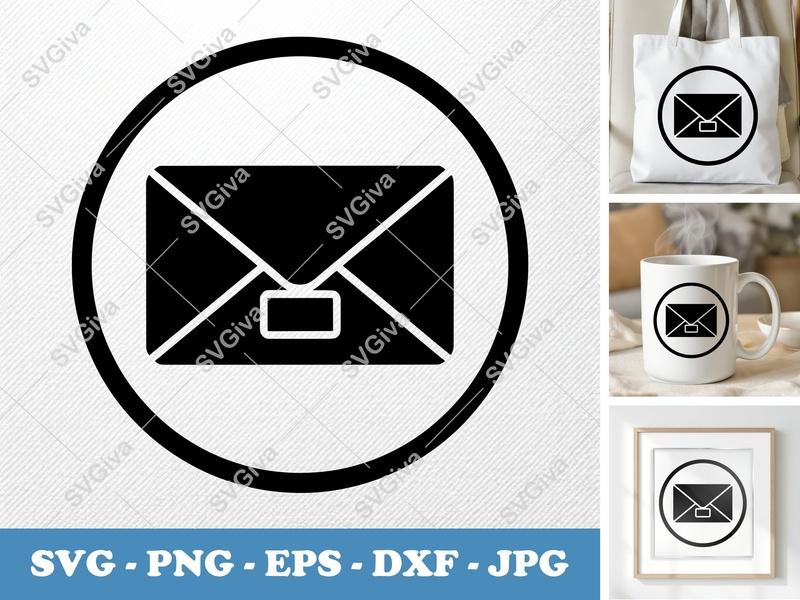 Envelope classic svg icon | Minimal Mail Symbol | SVG, PNG, EPS, DXF for Cricut & Silhouette Cutting Machine