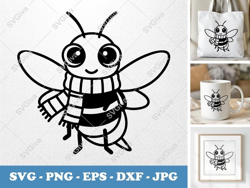 Firefly SVG Rounded Friendly | Bean-Shaped Cut File for Cricut, Silhouette | PNG DXF EPS