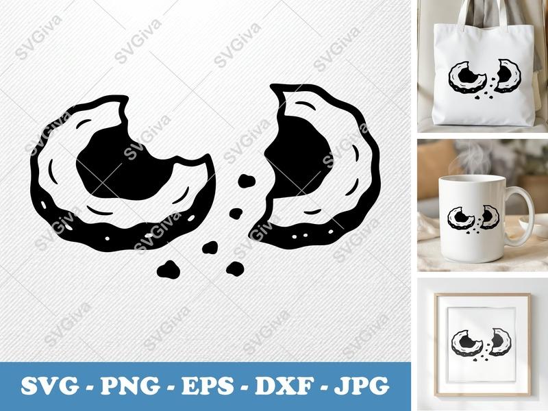 Fried Pickles SVG | Bitten Snack, Foodie Cut File | PNG EPS DXF | Cricut Silhouette | Modern Kitchen Decal