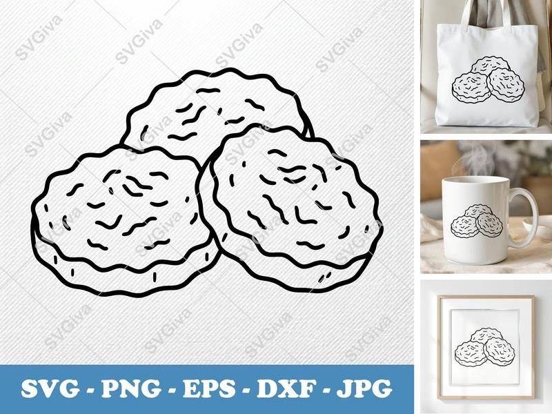 Fried Pickles SVG | Modern Clean Design, Food Clipart | PNG, EPS, DXF for Cricut, Silhouette | Kitchen Decor, Appetizer