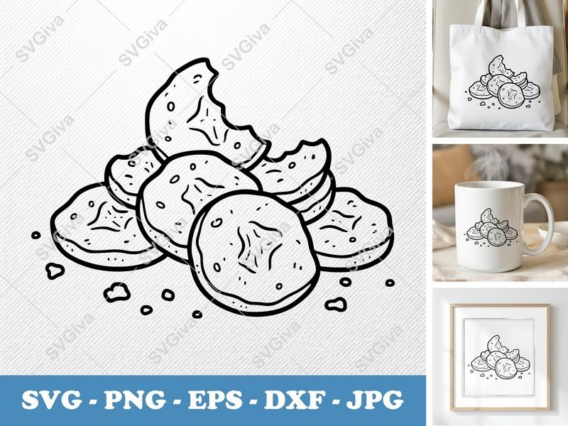 Fried Pickles SVG | Partially Eaten, Friendly Bean-Shaped Design | PNG DXF EPS | Cricut Silhouette File