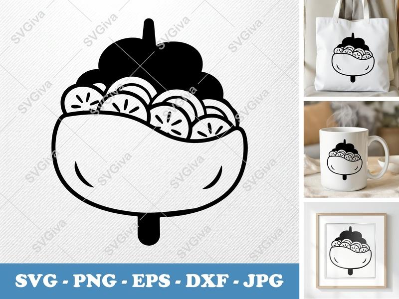 Gyro SVG, Modern Greek Food Outline, Shawarma Sandwich, Doner Kebab, PNG EPS DXF for Cricut, Silhouette, Vector Cut File