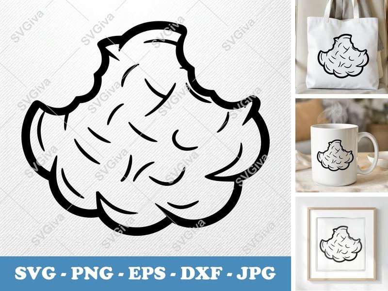 Hash Browns SVG | Modern Breakfast Food Cut File | PNG EPS DXF for Cricut & Silhouette | Kitchen Decor Clip Art