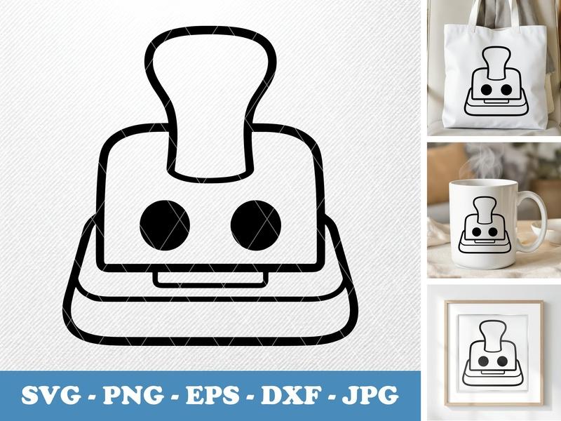 Hole Punch classic svg icon | Rounded Body, Friendly Bean-Shaped | SVG, PNG, EPS, DXF for Cricut & Silhouette