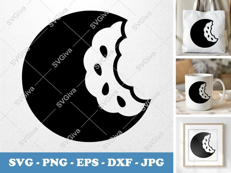 Honeydew SVG | Bitten Fruit Outline | Modern Clean Design | PNG EPS DXF | Cricut Silhouette Cut File