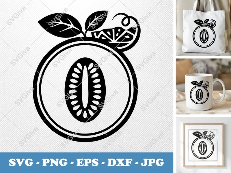 Honeydew SVG Cut File | Melon Fruit Slice | Modern Food Design | PNG EPS DXF for Cricut Silhouette