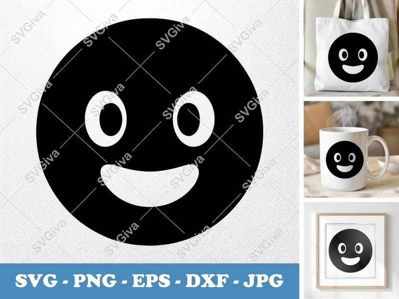 Honeydew with Smiling Face SVG | Puffy Soft Shape PNG DXF EPS | Cricut Silhouette Cut File