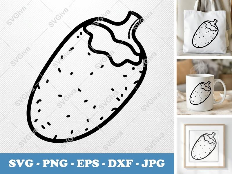 Jalapeño Poppers SVG | Outline Cut File | Food Clipart | PNG EPS DXF for Cricut Silhouette