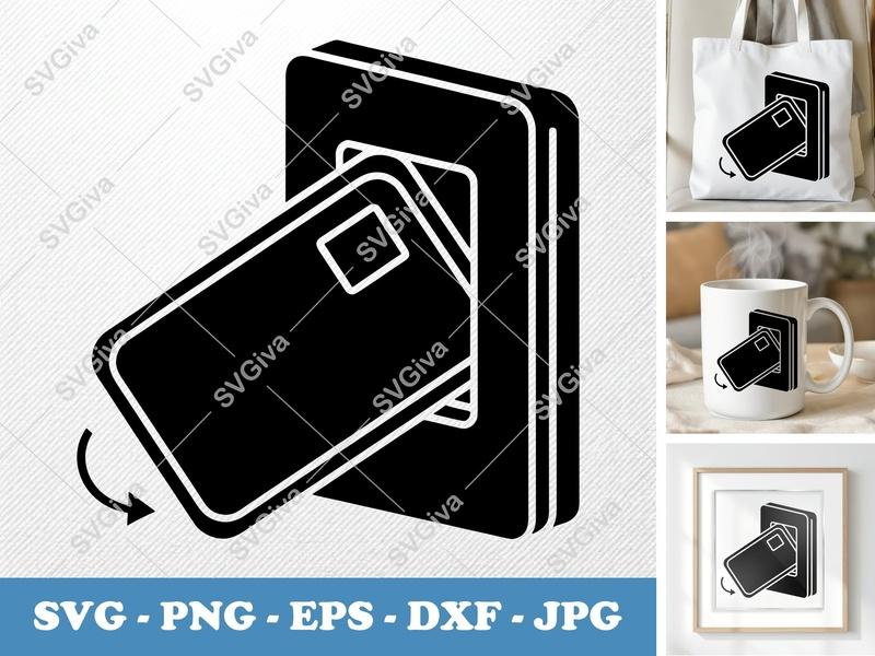 Keycard SVG | Access Card, Swipe, Security | PNG EPS DXF | Cricut, Silhouette Cut File