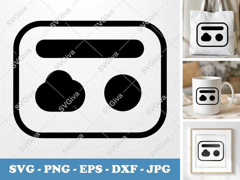 Keycard SVG, Modern Access Card, Digital Badge Icon | PNG EPS DXF for Cricut & Silhouette