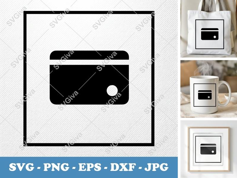 Keycard SVG, Modern Access Card Icon, PNG EPS DXF | Cricut & Silhouette Cut File, Business ID Badge