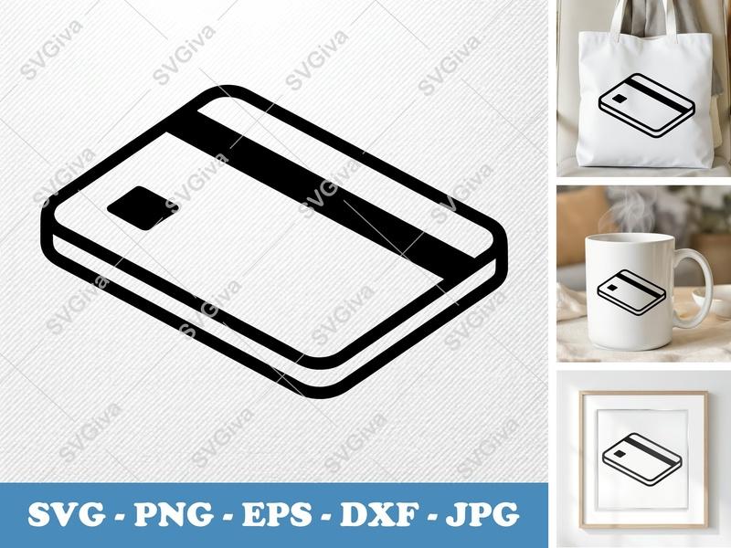 Keycard SVG, Modern Access Card PNG EPS DXF | Cricut & Silhouette Cut File | Employee Badge Vector Clipart