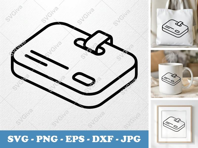 Keycard SVG | Modern Clean Design | Access Card | ID Badge Holder | PNG EPS DXF for Cricut Silhouette