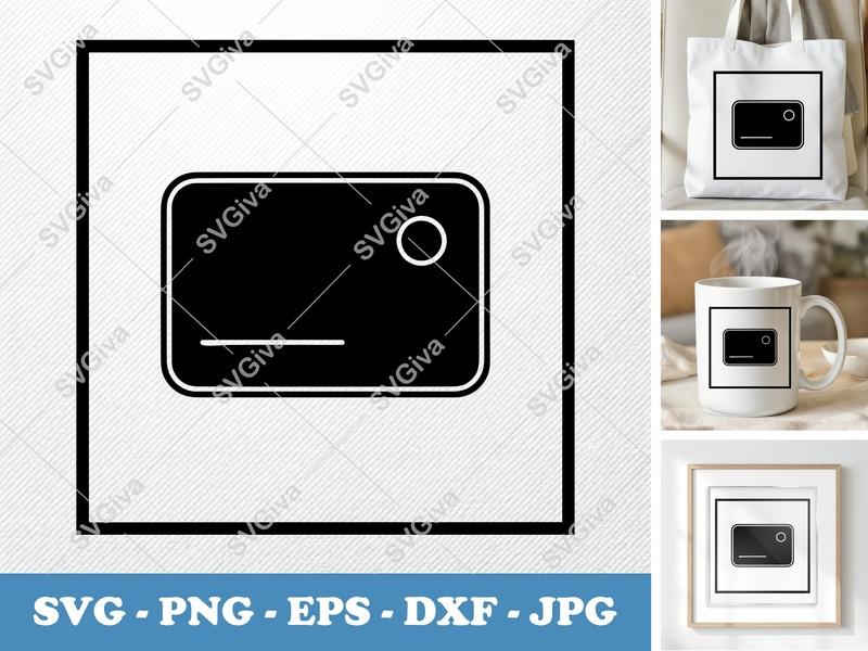 Keycard SVG, Modern Clean Design, Digital Access Card, Pass Key | PNG EPS DXF for Cricut & Silhouette