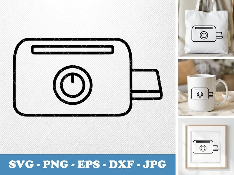 Laminator classic svg icon | Rounded Body, Bean-Shaped, Friendly | SVG PNG EPS DXF for Cricut & Silhouette