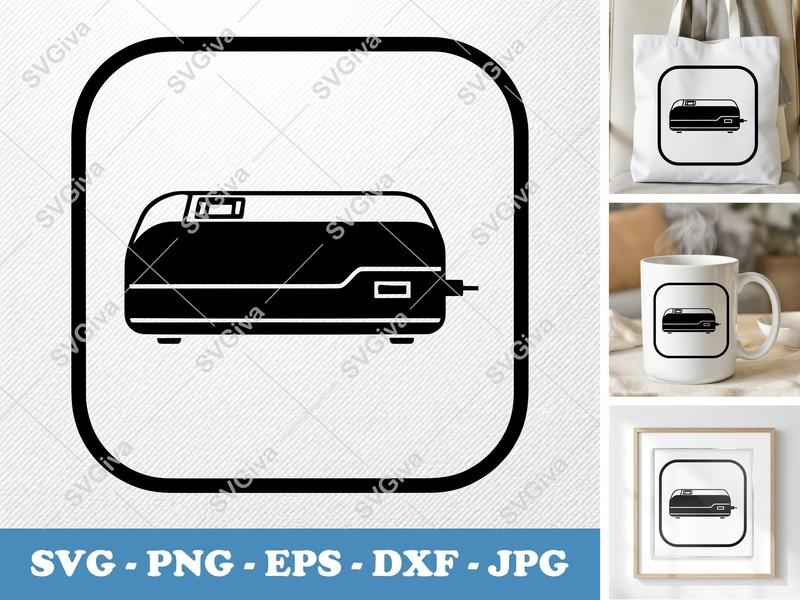 Laminator SVG | Modern Clean Design, Home Office Equipment, PNG, EPS, DXF for Cricut & Silhouette Machines