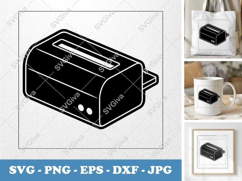 Laminator SVG | Modern Clean Design | PNG EPS DXF | Cricut Silhouette Cut File | Home Office Clipart