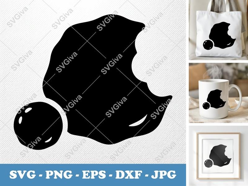 Meatballs Partially Eaten SVG PNG DXF EPS | Food Cut File Cricut Silhouette