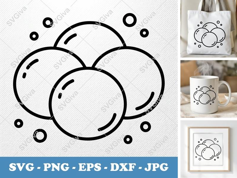 Meatballs SVG PNG DXF EPS | Kitchen Food Cut File Cricut Silhouette Vector Art