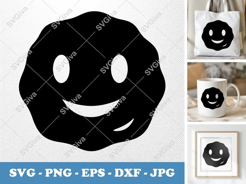 Meatballs with Smiling Face SVG PNG DXF EPS | Kitchen Food Cricut Silhouette Cut File