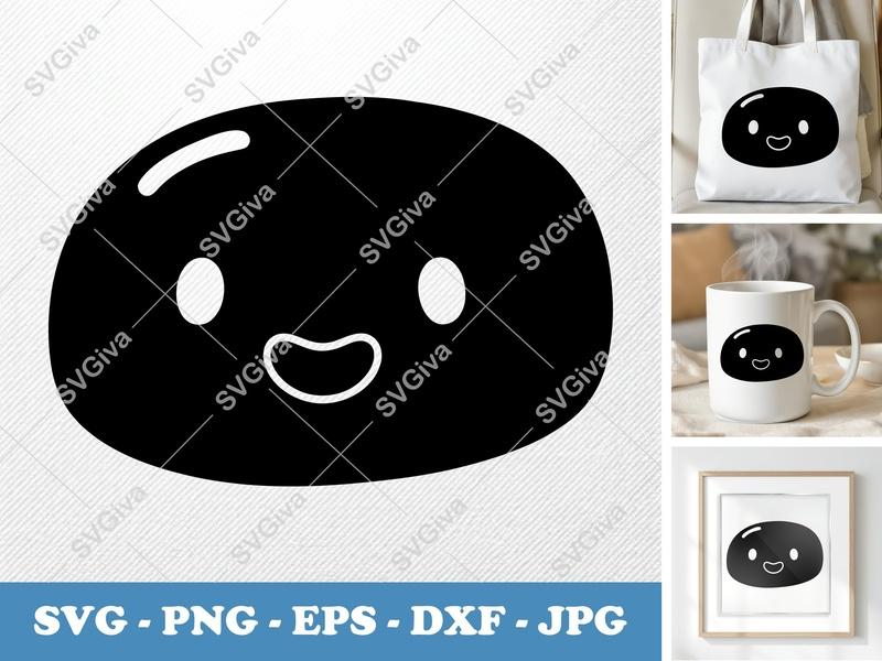 Meatloaf SVG | Cute Face Design, Kawaii Food Clip Art, Modern Clean Cut File for Cricut & Silhouette | PNG EPS DXF