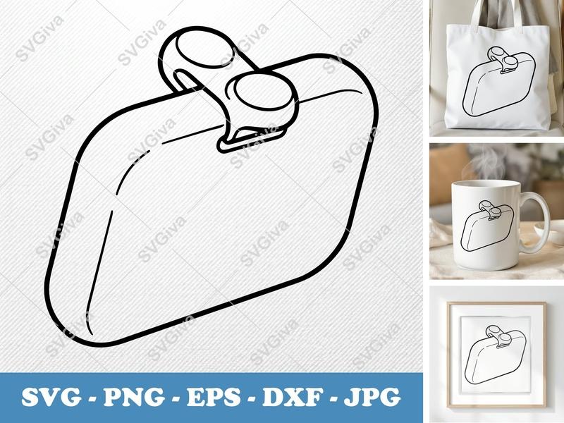 Name Tag SVG | Modern Clean Design | Name Badge Cut File | PNG EPS DXF for Cricut, Silhouette, Vector Clipart