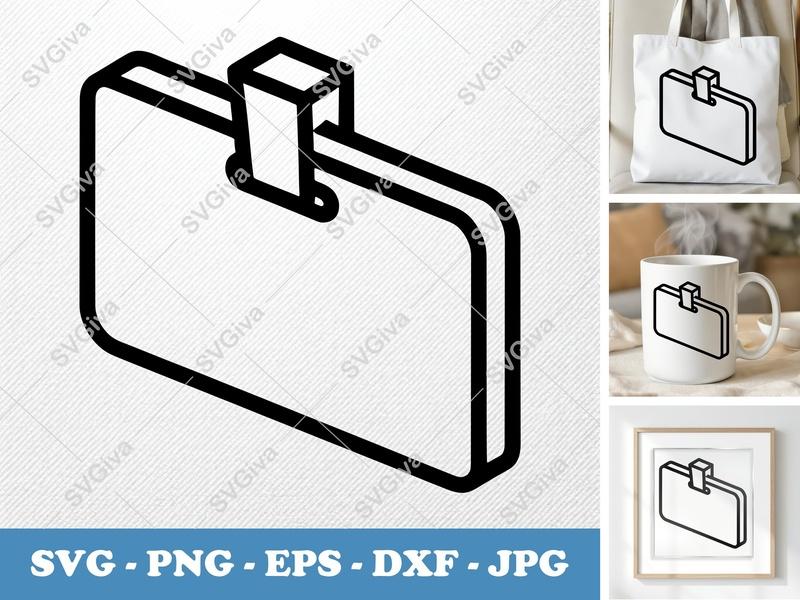 Name Tag SVG | Modern Clean Design | Name Plate | Desk Sign | PNG EPS DXF for Cricut, Silhouette, Vector