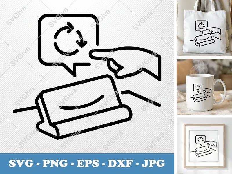 Nameplate SVG, Modern Design, Name Tag Holder, Desk Sign | PNG EPS DXF | Cricut Silhouette Cut File