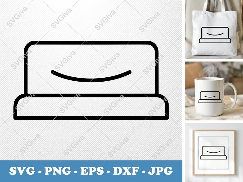 Nameplate SVG | Modern Desk Sign, Curved Line Design | PNG EPS DXF for Cricut & Silhouette